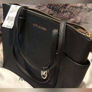 Michael kors Black leather tote